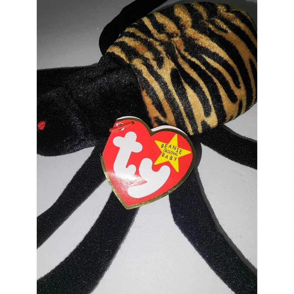 Ty Beanie Babies Spinner The Spider Red‎ Star Tag